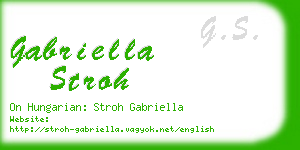 gabriella stroh business card